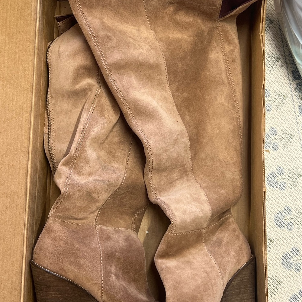 Lucky Brand Tan Over the Knee Boots